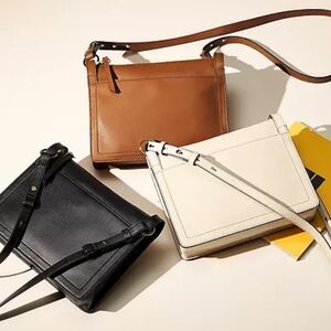 NWT Fossil Taryn Leather Crossbody Bag